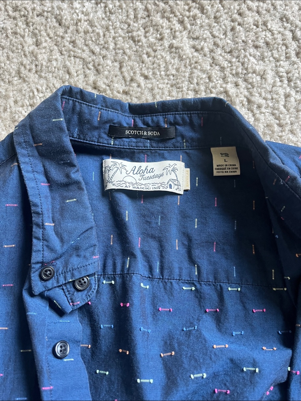 Scotch & Soda 100% men’s cotton button down shirt - Picture 5 of 7